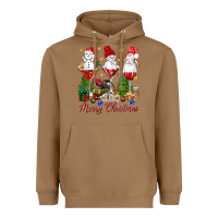 Toasted Coconut Merry Christmas wine and cocktails Heavyweight Hoodie - NancyCooperArtShop