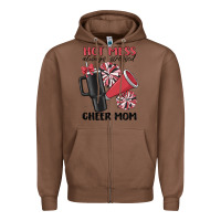 Chestnut hot mess always stressed cheer mom Zipper Hoodie - MaliasSmallBusiness