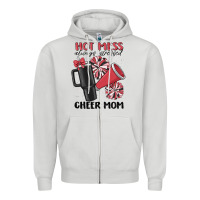 Dove Grey hot mess always stressed cheer mom Zipper Hoodie - MaliasSmallBusiness