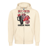 Sandshell hot mess always stressed cheer mom Zipper Hoodie - MaliasSmallBusiness