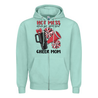 Seafoam hot mess always stressed cheer mom Zipper Hoodie - MaliasSmallBusiness