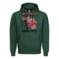 Sports Green hot mess always stressed cheer mom Zipper Hoodie - MaliasSmallBusiness