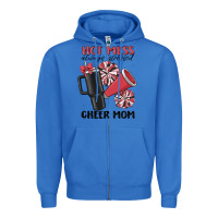 True Royal hot mess always stressed cheer mom Zipper Hoodie - MaliasSmallBusiness