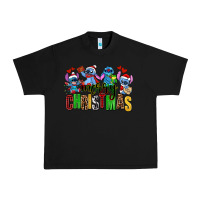Black merry christmas stitch Urban Heavy Tee - AdoDesignShop