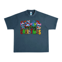 Midnight Navy merry christmas stitch Urban Heavy Tee - AdoDesignShop