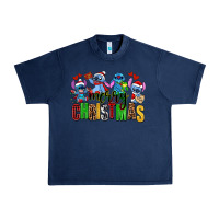Navy merry christmas stitch Urban Heavy Tee - AdoDesignShop