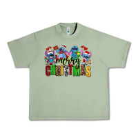 Oil Green merry christmas stitch Urban Heavy Tee - AdoDesignShop