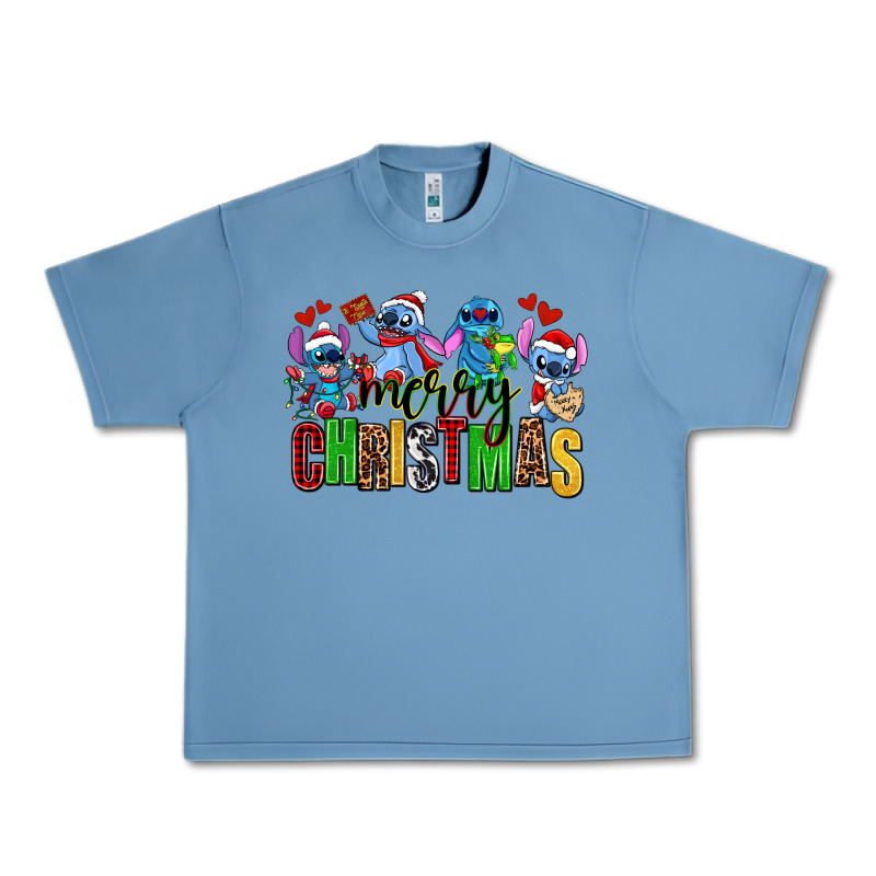 Merry Christmas Stitch Urban Heavy Tee by AdoDesignShop | Teevron