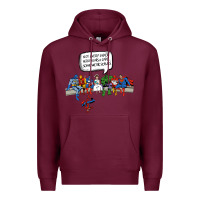 Burgundy Superheros Premium Hoodie - Bettercallsaul