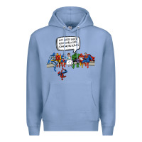 Colony Blue Superheros Premium Hoodie - Bettercallsaul