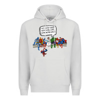 Dove Grey Superheros Premium Hoodie - Bettercallsaul