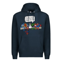 Navy Superheros Premium Hoodie - Bettercallsaul