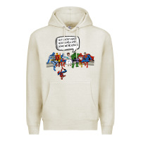 Oatmeal Heather Superheros Premium Hoodie - Bettercallsaul
