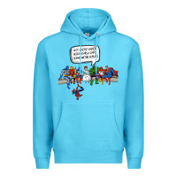 Ocean Blue Superheros Premium Hoodie - Bettercallsaul