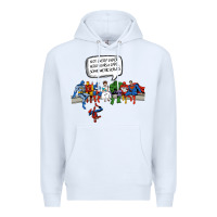 White Superheros Premium Hoodie - Bettercallsaul