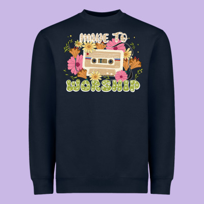 Made To Worship Heavyweight Sweatshirt Designed By Jahusdesignshop