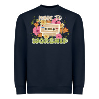Navy made to worship Heavyweight Sweatshirt - JahusDesignShop