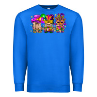 True Royal Mardi Gras Gnomies Cakes Flowers And Balloon Premium Sweatshirt - BundleAndBundleShop