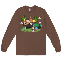 Chestnut easter truck with bunny Long Sleeve Tee - AdoDesignShop