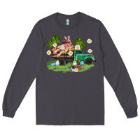 Smoke easter truck with bunny Long Sleeve Tee - AdoDesignShop