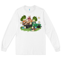 White easter truck with bunny Long Sleeve Tee - AdoDesignShop