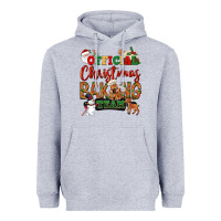 Heather Grey Official Christmas baking team Heavyweight Hoodie - NancyCooperArtShop