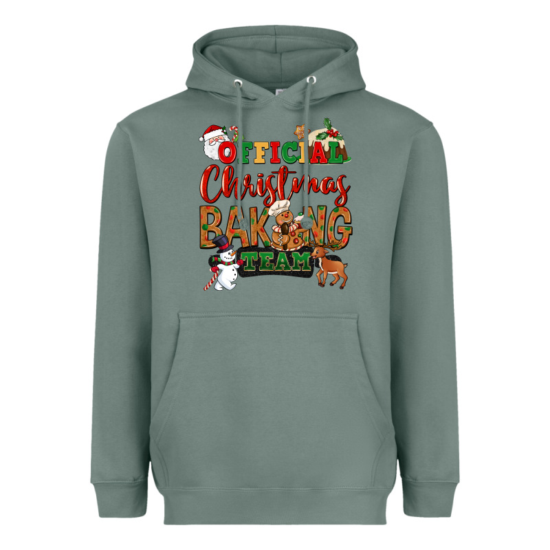 Official Christmas Baking Team Heavyweight Hoodie by NancyCooperArtShop | Teevron
