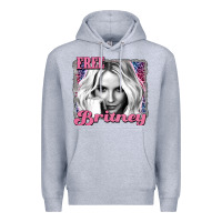 Heather Grey free britney Premium Hoodie - AdoDesignShop