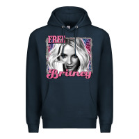 Navy free britney Premium Hoodie - AdoDesignShop
