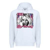 White free britney Premium Hoodie - AdoDesignShop