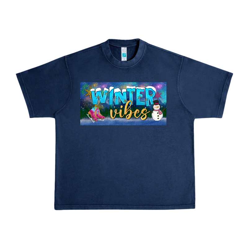 Winter Vibes License Plate Urban Heavy Tee by BundleAndBundleShop | Teevron