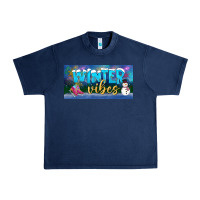 Navy winter vibes license plate Urban Heavy Tee - BundleAndBundleShop