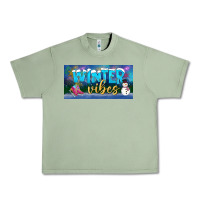 Oil Green winter vibes license plate Urban Heavy Tee - BundleAndBundleShop