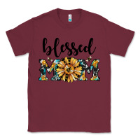 Burgundy blessed mom Classic Tee - JahusDesignShop