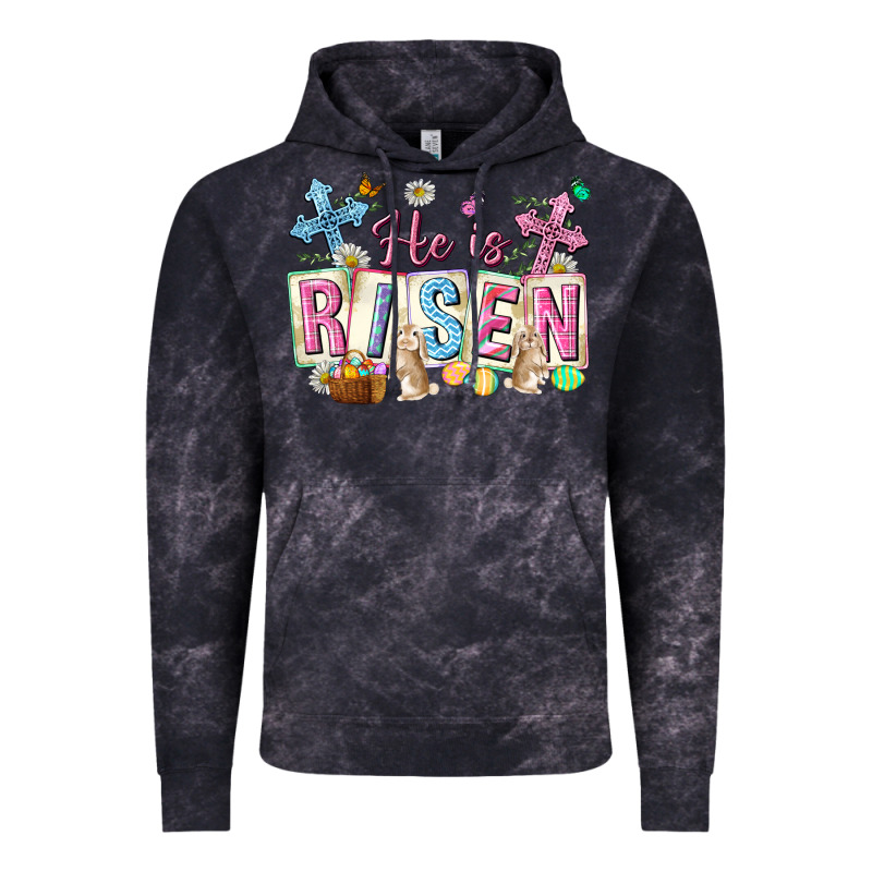 He Is Risen Easter With Flowers Vintage Hoodie by Neo Western | Teevron