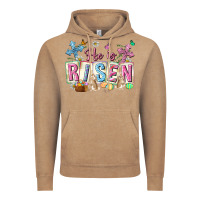 Vintage Coffee he is risen easter with flowers Vintage Hoodie - Neo Western
