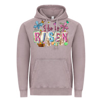 Vintage Zinc he is risen easter with flowers Vintage Hoodie - Neo Western
