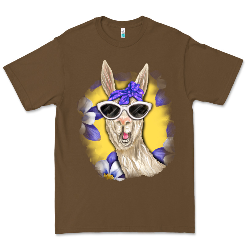 Llama With Sunglasses Premium Tee by RanaPortraitStore | Teevron