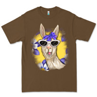 Cacao Llama With Sunglasses Premium Tee - RanaPortraitStore