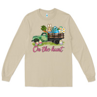 Mushroom easter on the hunt Long Sleeve Tee - AdoDesignShop