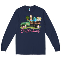 Navy easter on the hunt Long Sleeve Tee - AdoDesignShop