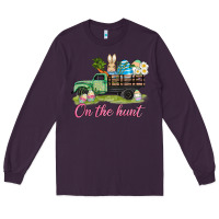 Plum easter on the hunt Long Sleeve Tee - AdoDesignShop