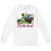 White easter on the hunt Long Sleeve Tee - AdoDesignShop