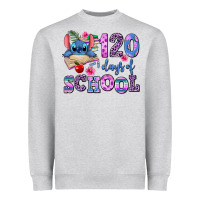 Heather Grey 120 days of school Heavyweight Sweatshirt - AdoDesignShop