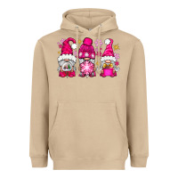 Mushroom Pink Christmas winter gnomes Heavyweight Hoodie - NancyCooperArtShop