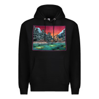 Black Colorado Scenery Map Premium Hoodie - Bettercallsaul