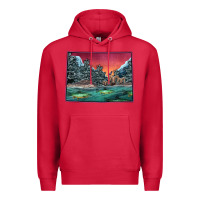 Cardinal Colorado Scenery Map Premium Hoodie - Bettercallsaul