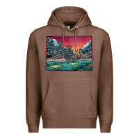 Chestnut Colorado Scenery Map Premium Hoodie - Bettercallsaul