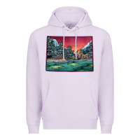 Lilac Colorado Scenery Map Premium Hoodie - Bettercallsaul