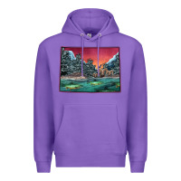 Purple Colorado Scenery Map Premium Hoodie - Bettercallsaul